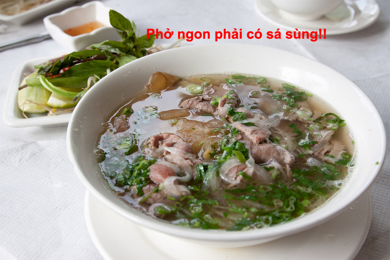 cách nấu phở ngon với sá sùng