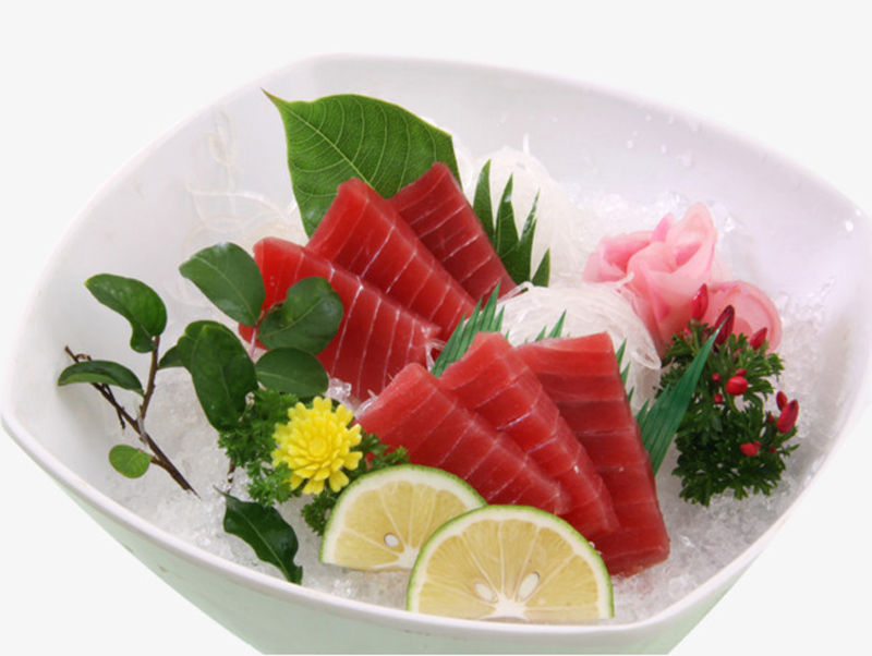món sashimi cá ngừ quà  biếu tặng